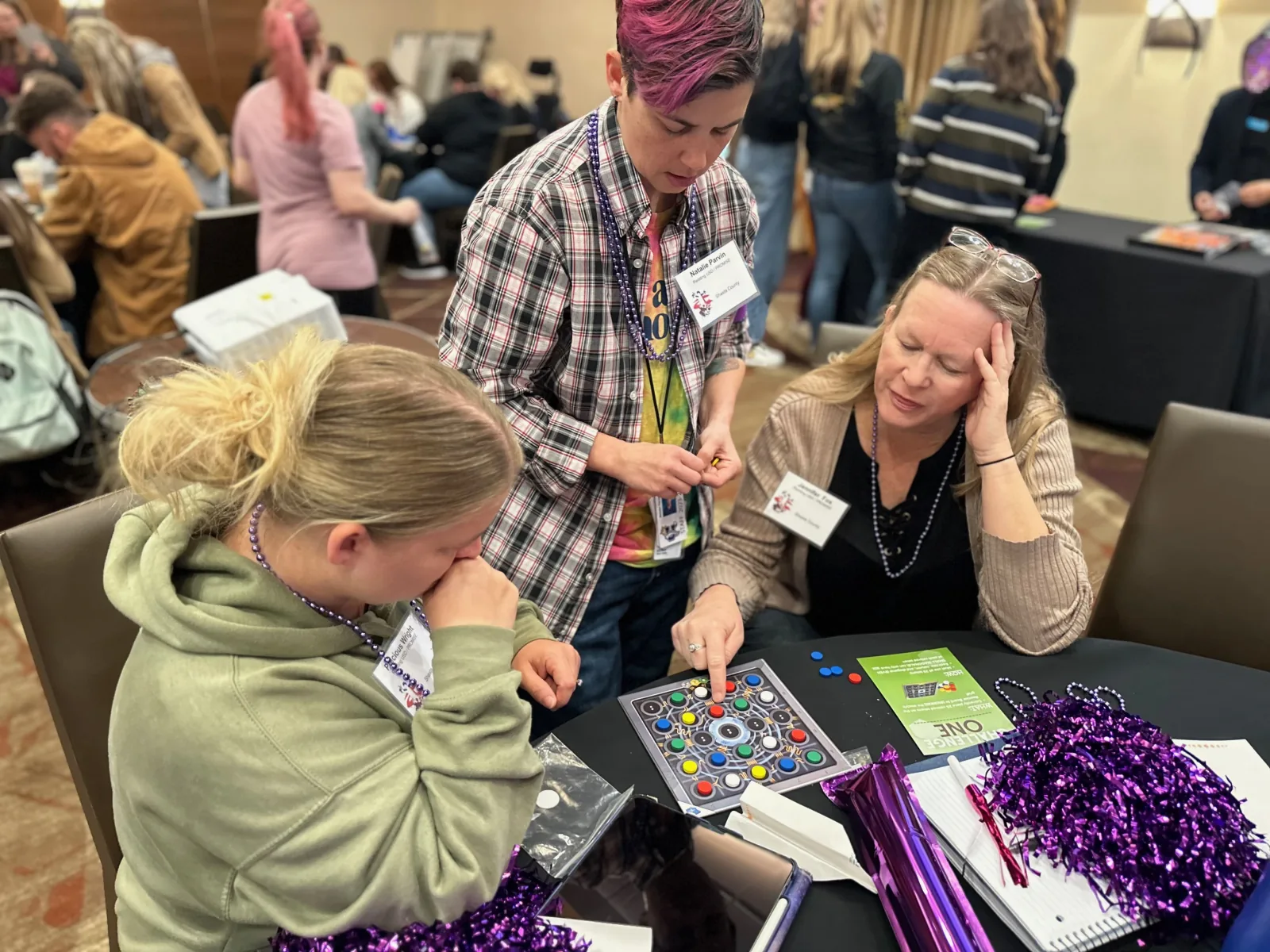 Educators making sense of evidence together at a cohort table